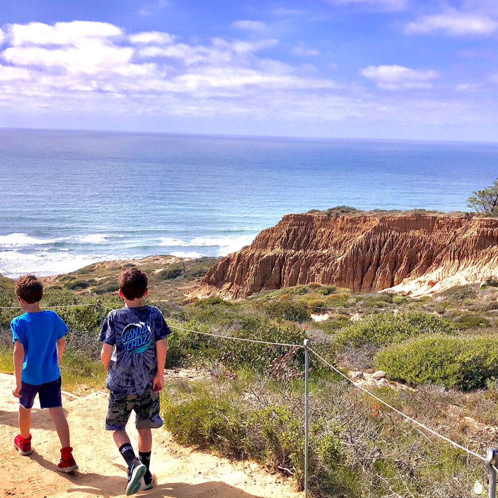 hiking torrey pines with kids