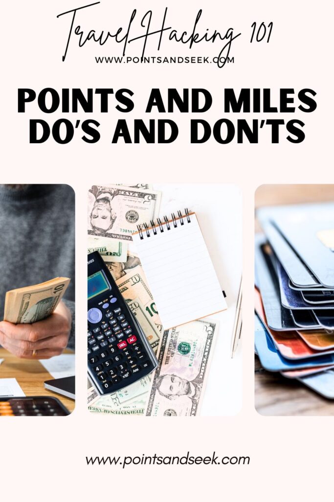 travel hacking 101 points and miles do's and don'ts 