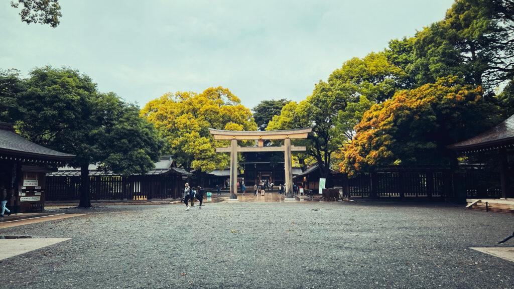 torii gate at Meiji Jingu Shrine