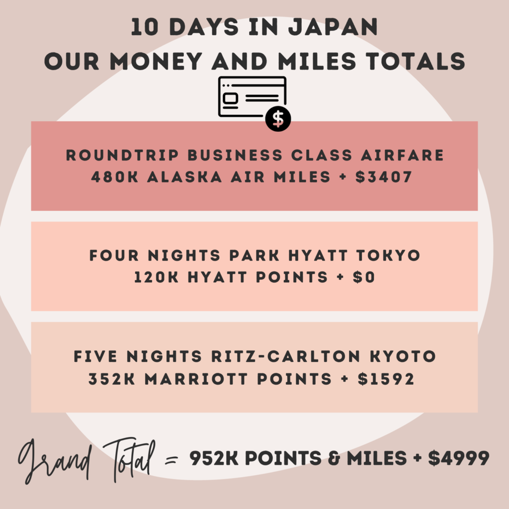 booking japan: a deep dive of money and miles