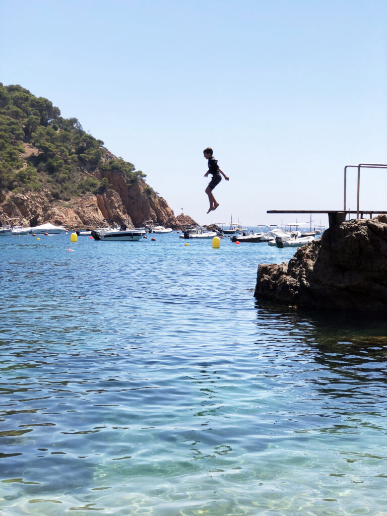 diving board at tamariu