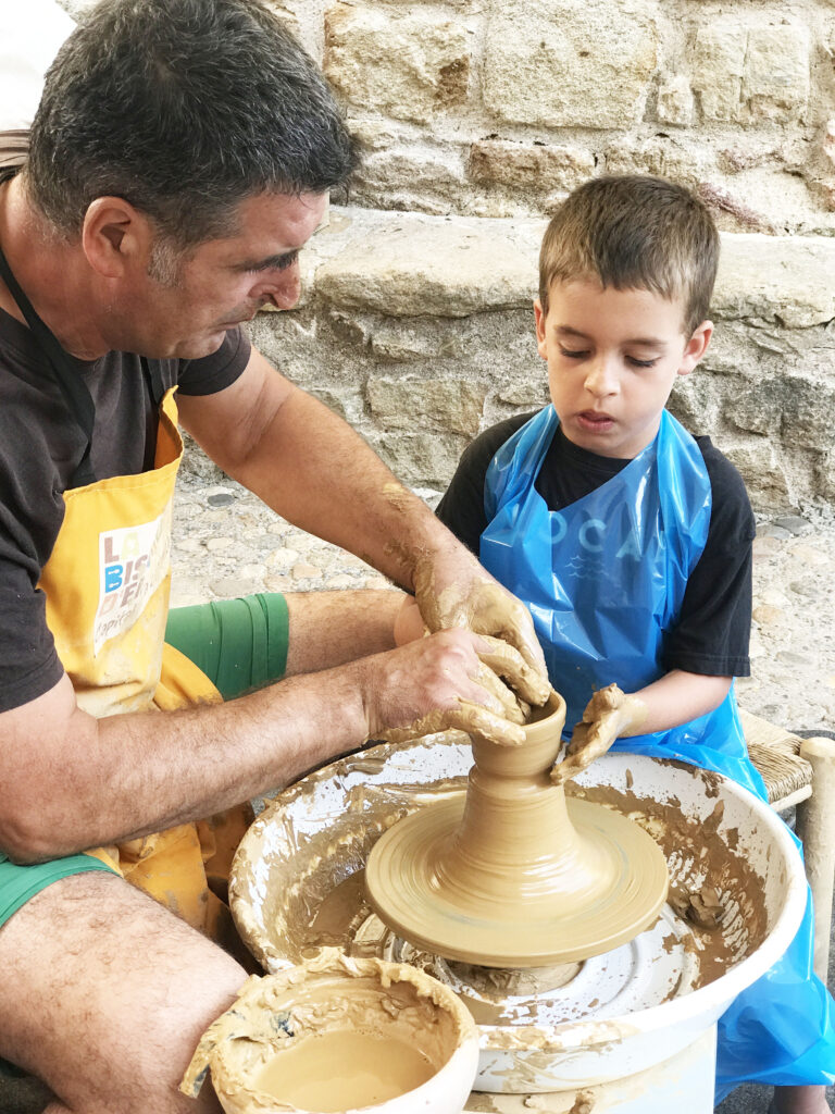 pottery wheel in pals costa brava